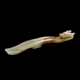 CHINESE HAN DYNASTY JADE DRAGON WITH HOOK