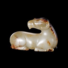 CHINESE JADE SHEEP, HAN DYNASTY