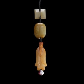 HAN DYNASTY JADE PENDANT TO WARD OFF EVIL SPIRITS