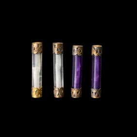 A GROUP OF CHINESE CRYSTAL PENDANTS FROM TANG DYNASTY