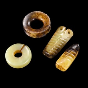 A GROUP OF CHINESE NEOLITHIC JADES