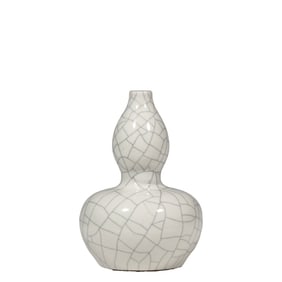 GOURD VASE WITH IMITATION OFFICIAL GLAZE, YONGZHENG PERIOD, QING DYNASTY, CHINA