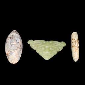 A GROUP OF CHINESE HONGSHAN PERIOD JADE