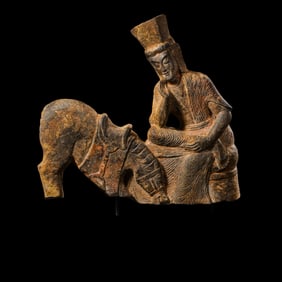 BLUESTONES GRINDING CLIFF STATUES, NORTHERN WEI DYNASTY, CHINA