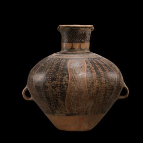 CHINESE NEOLITHIC PERIOD MAJIAYAO CULTURE DOUBLE SERIES PAINTED POTTERY VASE