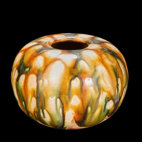 THREE-COLOR WATER VASE OF TANG DYNASTY