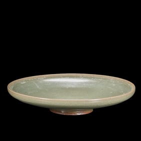 BLUE GLAZE PLATE OF DONGGOU WARE, NORTHERN SONG DYNASTY, CHINA