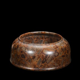 CHINESE TANG DYNASTY BURST SPOT STONE WATER BASIN