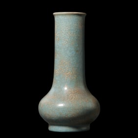 RU WARE CELADON VASE WITH LONG NECK, SONG DYNASTY, CHINA