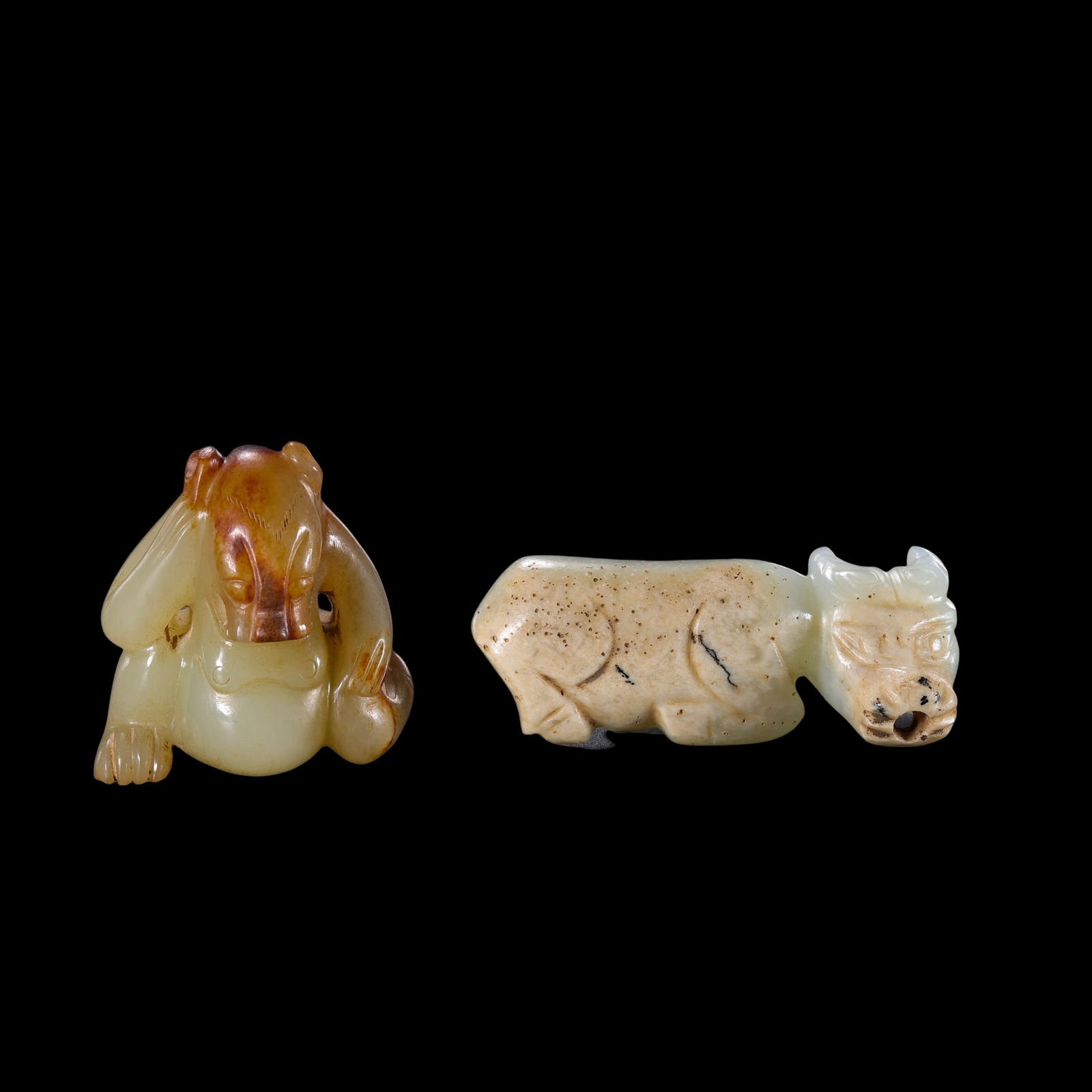A Group of Chinese Han Dynasty Jade Beasts (1 of 11)
