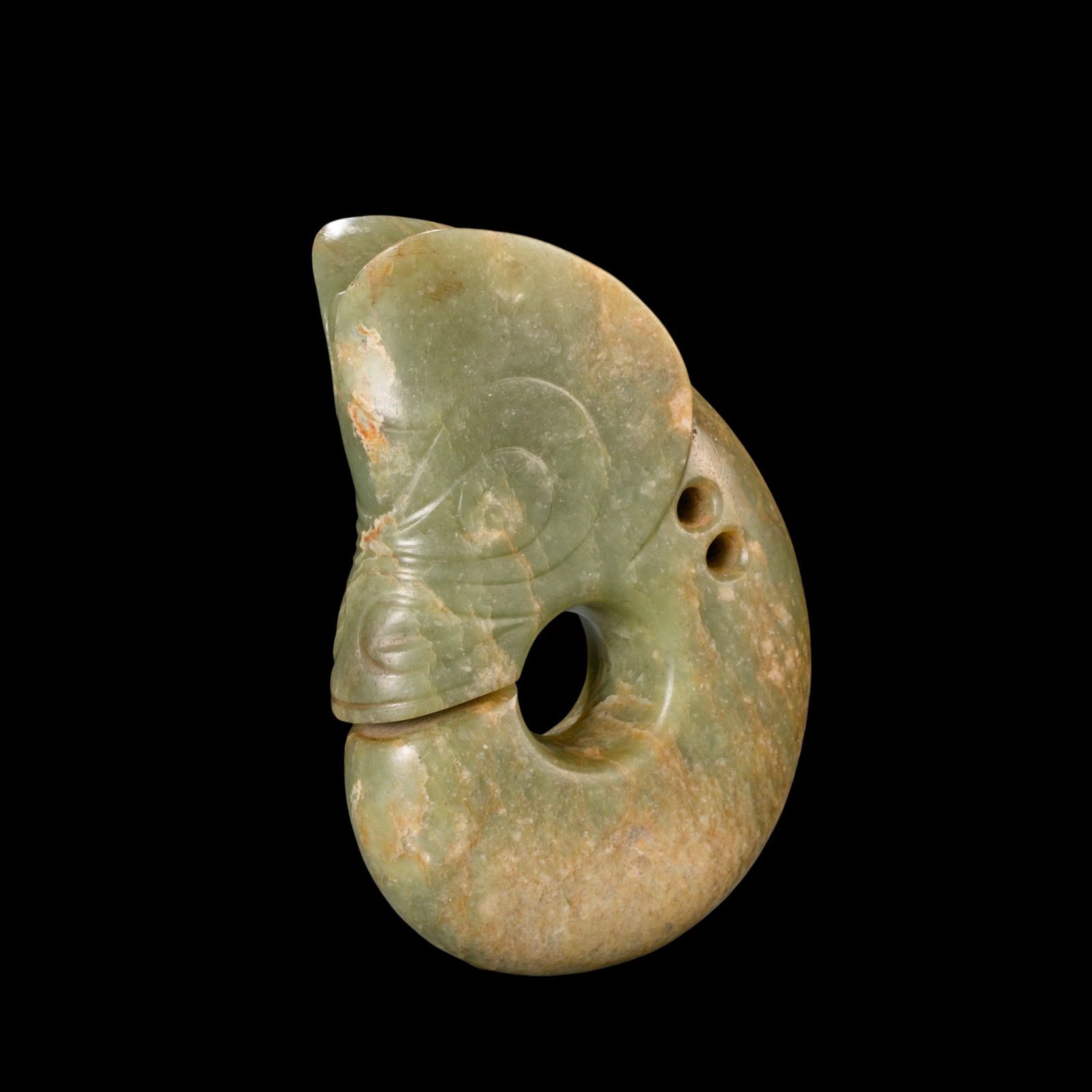 Hongshan culture jade pig dragon of the Hongshan period in China (1 of 8)