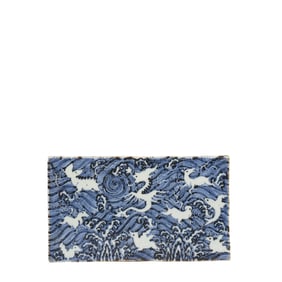 Chinese Ming Dynasty blue and white sea animal pattern brick