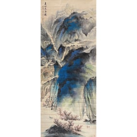 Zhang Daqian - Splash color landscape