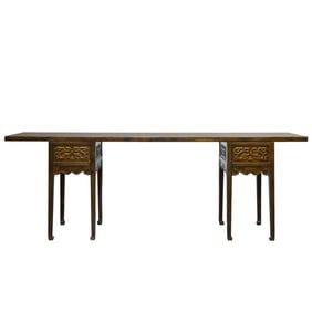 Chinese Qing Dynasty Huanghuali wood long table