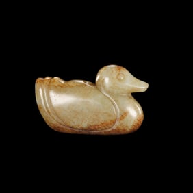 Chinese Liao Dynasty Jade Duck