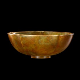 Chinese Liao Dynasty Agate Gold Bowl