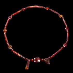 Chinese Liao Dynasty Agate Necklace