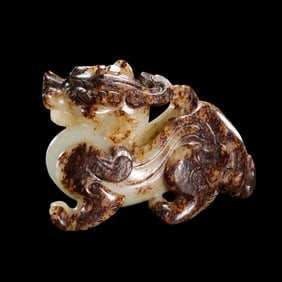 Chinese Han Dynasty Jade Evil-Repelling Beast