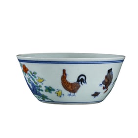 Chinese Ming Dynasty Chenghua period Doucai Chicken Cup