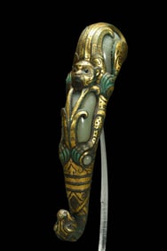 Chinese Warring States Period Inlaid Gold and Silver Belt Hook