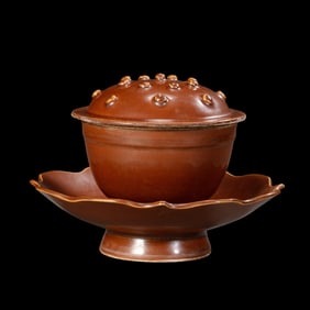 Chinese Northern Song Dynasty Ding kiln red glaze saucer
