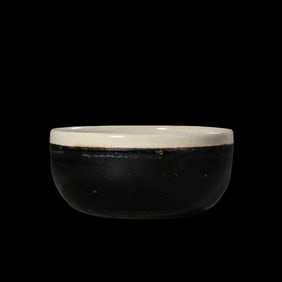 Black-glazed white-bellied bowl from Cizhou kiln, Northern Song Dynasty, China