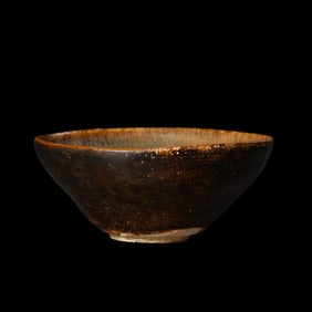 Chinese Southern Song Dynasty Jizhou Kiln Paper-cut Flower Cup