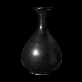 Chinese Song Dynasty Oil-Drop Jade Huchun Vase