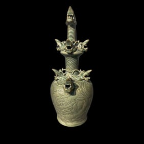 Korean Celadon Dragon Head Vase