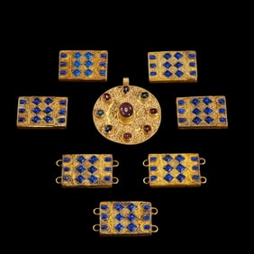 A set of West Asian gold belt plates