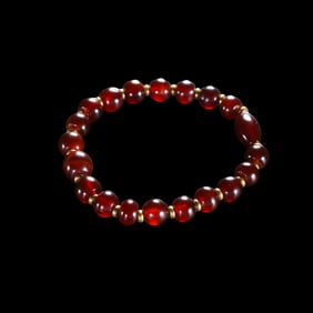 Chinese Warring States Period Red Agate Bracelet