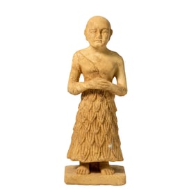 Near Eastern Bactrian Marble Statue Carved Statue Figurine