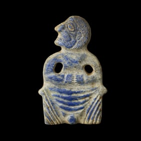 Unique Near Eastern Lapis Lazuli Stone Carved Figurine