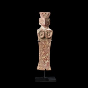 Near Eastern Jasper Stone Idol Female Figurine