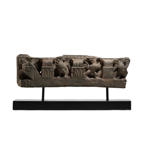 Finely carved stone slabs before 2000