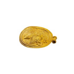 Ancient Hellenistic Greek Gold Medallion Pendant