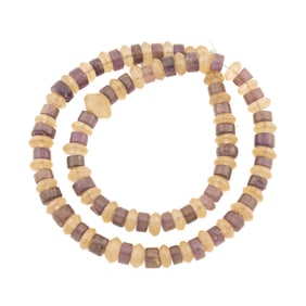 Beautiful Old Natural Crystal and Amethyst Gemstone Necklace