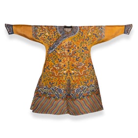 Chinese Qing Dynasty kesi dragon robe
