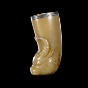 Chinese Han Dynasty Ox-headed Cup