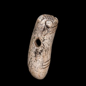 Chicken bone and white jade cicada from the Hongshan culture of the Neolithic Age in China