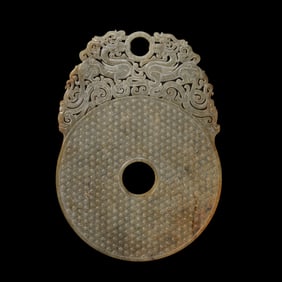 Chinese Han Dynasty Jade Bi