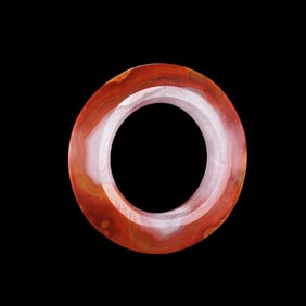 Chinese Warring States Period Red Agate Ring
