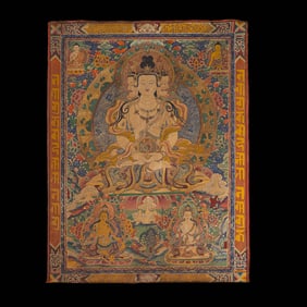 Chinese Qing Dynasty Buddhist Thangka