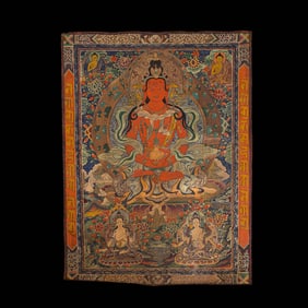 Chinese Qing Dynasty Buddhist Thangka