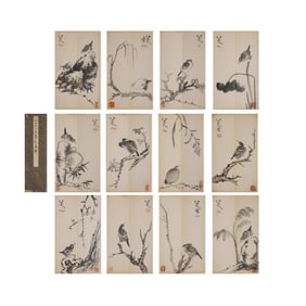 Chinese Painting and Calligraphy Album Leaves - Bada Shanren