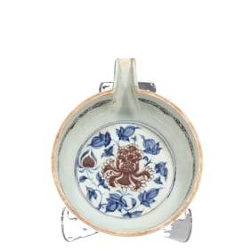 Chinese Yuan Dynasty Blue and White Underglaze Black Teaware