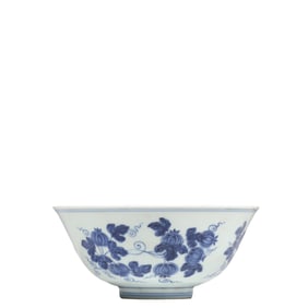 Blue and white bowl from the Chenghua period of the Ming Dynasty, China