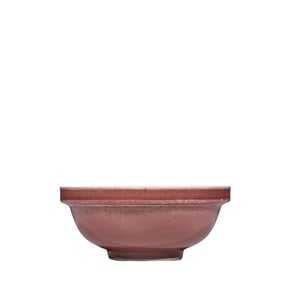 A Chinese red-glazed bowl from the Kangxi period of the Qing Dynasty