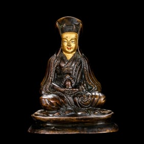 Chinese Ming Dynasty Alloy Bronze Seated Buddha