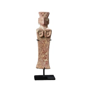 Near Eastern Jasper Stone Idol Female Figurine